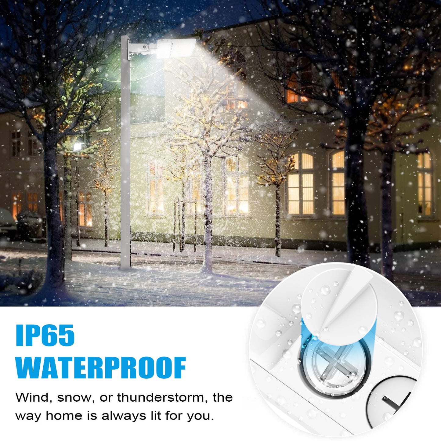 Pro Series A 200W LED Parking Lot Lights 5000K IP65 LED Shoebox Pole Lights For Driveway Tennis Court Slip Fitter