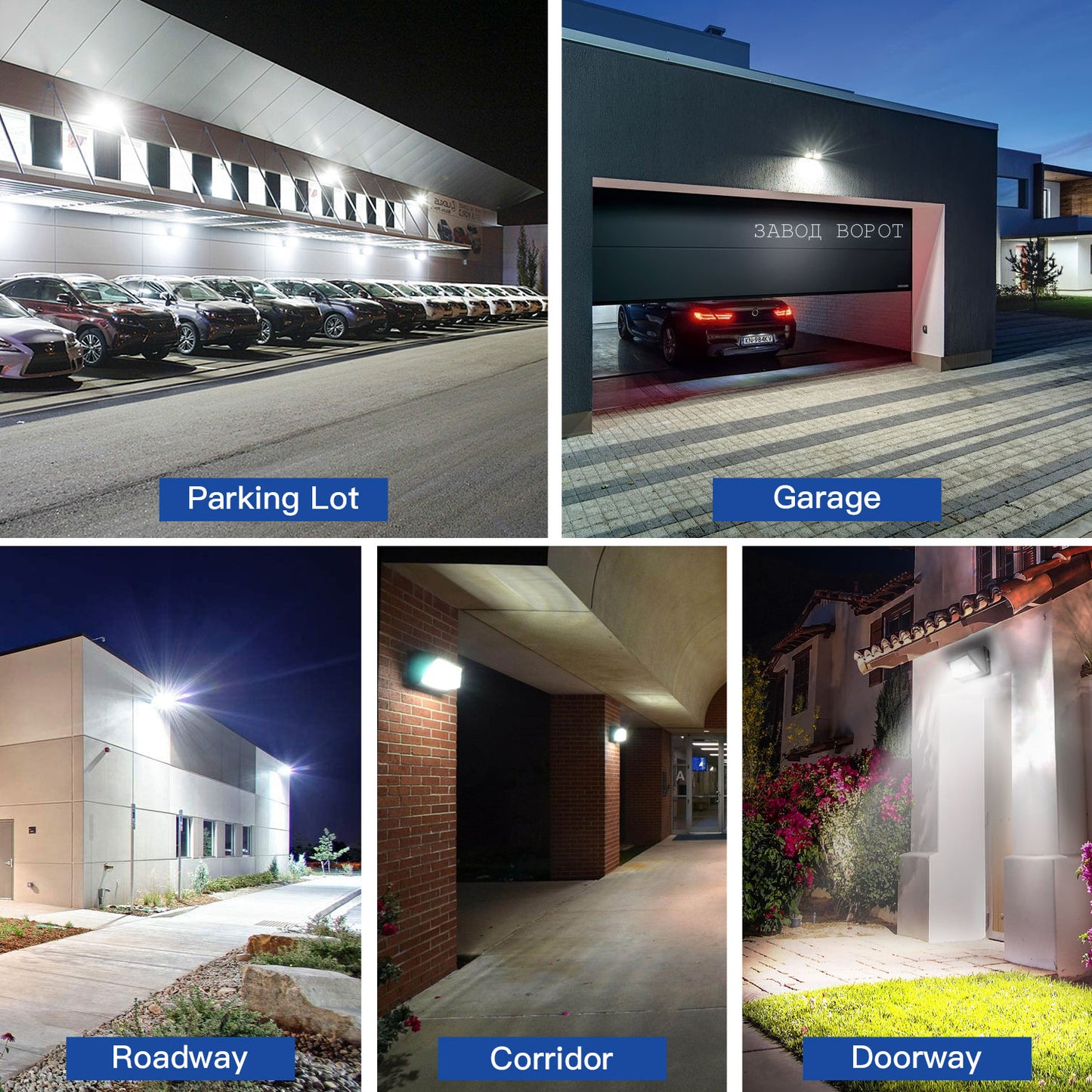 SHL 150W LED Wall Pack Light With Photocell 120-277V 5000K 15600LM IP65 Wallpack Glass Cover