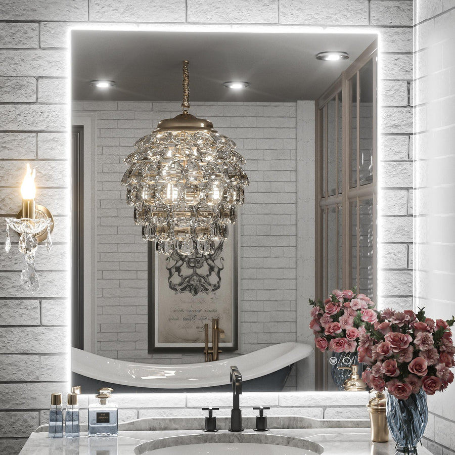 SHL UL Certificated Front and Backlit LED Bathroom Mirror