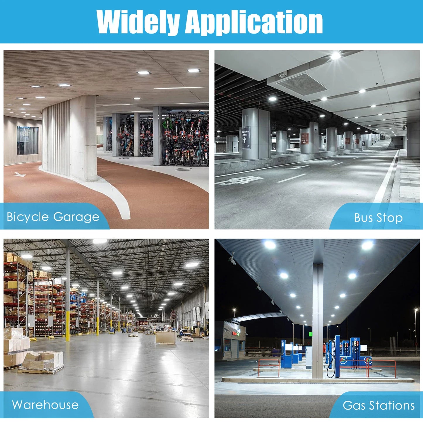 SHL 150W LED Canopy Light UL DLC Certified CCT Wattage Adjustable IP65