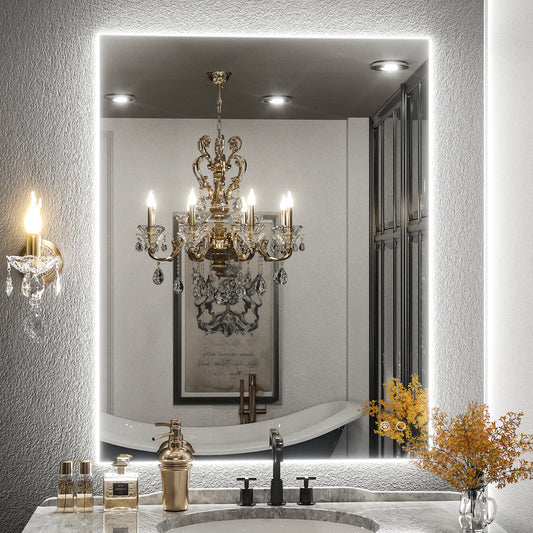 SHL ETL Certificated 3-Color Backlit LED Bathroom Mirror