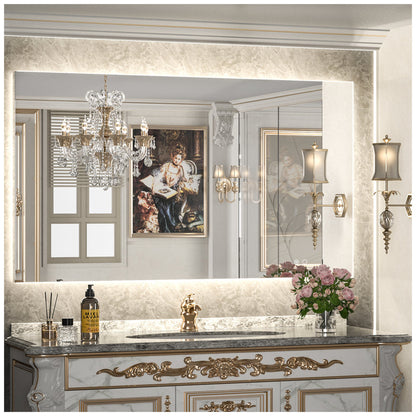 SHL ETL Certificated 3-Color Backlit LED Bathroom Mirror