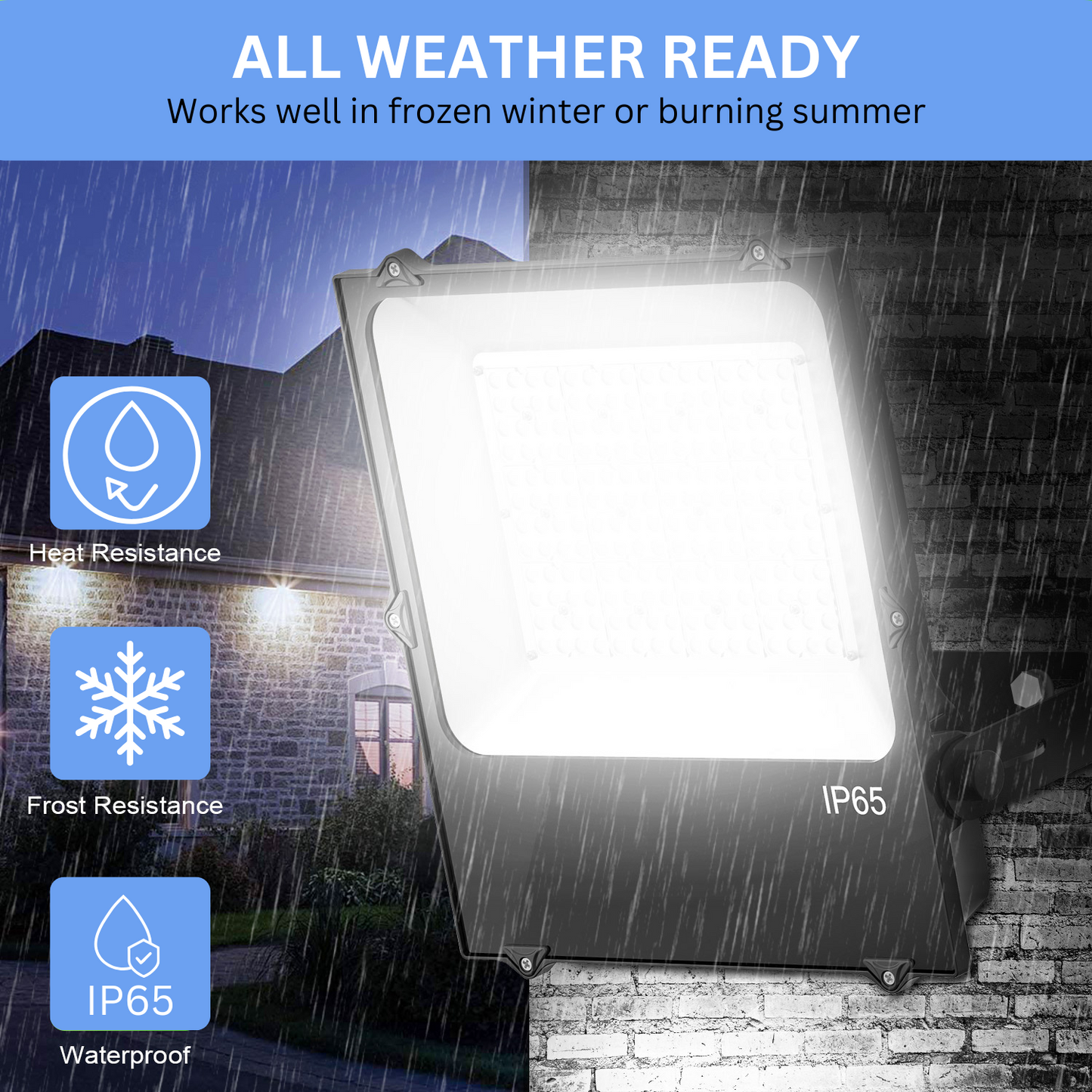 Pro Series 300W LED Flood Light Outdoor IP65 Waterproof 120 Degree Beam Angle 5 Years Warranty
