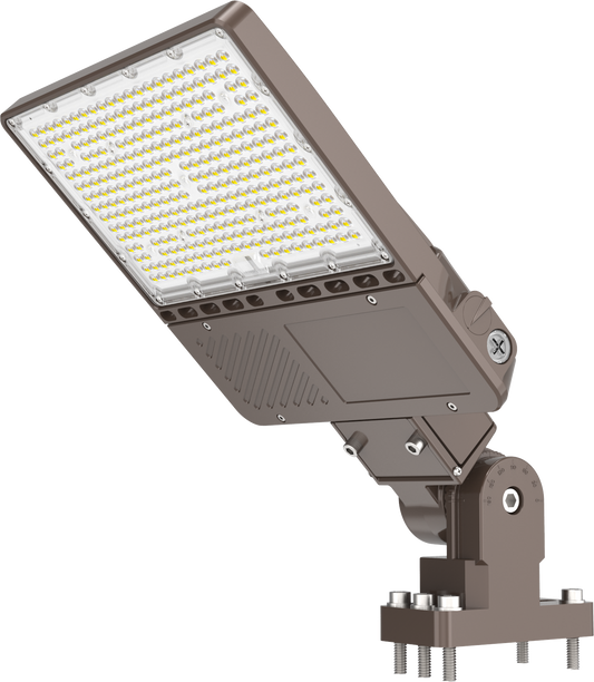 Pro Series 150W LED Parking Lot Lights 21000LM-400W MH/HID Replacement 5000K IP65 LED Shoebox Pole Lights For Driveway Tennis Court Slip Fitter