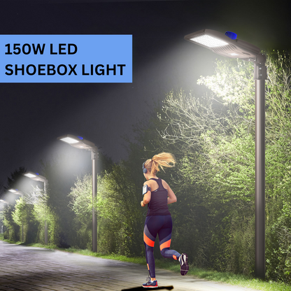 Pro Series Plus 150W LED Parking Lot Lights 20250LM-650W MH/HID Replacement 5000K IP65 LED Shoebox Pole Lights For Driveway Tennis Court Slip Fitter