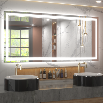 SHL Series  ETL Certificated 3-Color Frontlit LED Bathroom Mirror