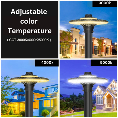 SHL 60W LED Post Top Light with Photocell – 7,800 Lumens | 5000K | IP65 Waterproof