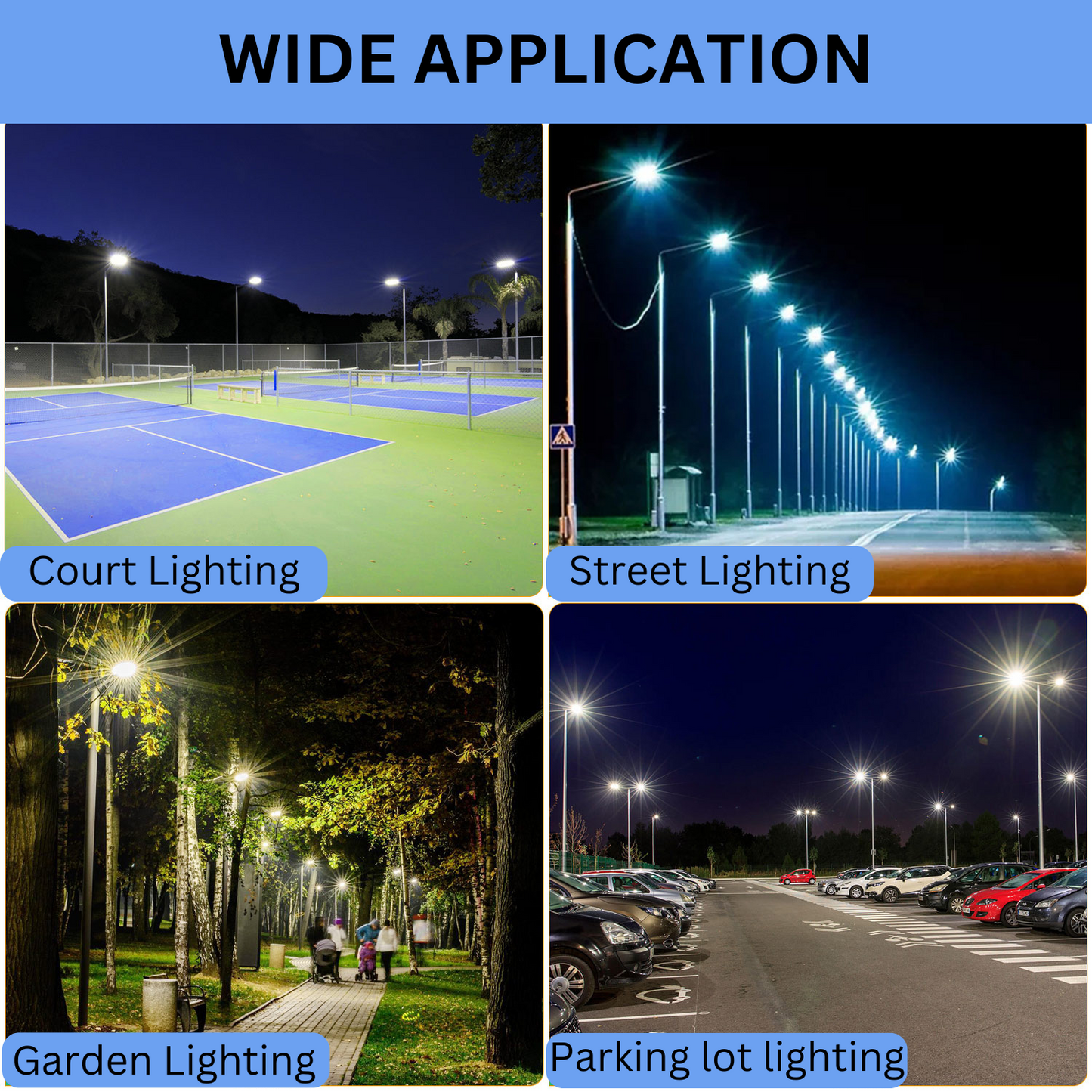 Pro Series Plus 400W LED Parking Lot Light 56000LM UL DLC 5000K IP65 Outdoor Commercial Street Area Lighting
