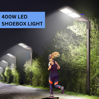 Pro Series Plus 400W LED Parking Lot Light 56000LM UL DLC 5000K IP65 Outdoor Commercial Street Area Lighting