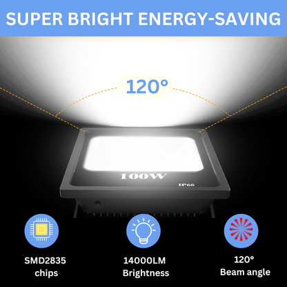 Pro Series 150W LED Flood Light Outdoor IP65 Waterproof 120 Degree Beam Angle 5 Years Warranty