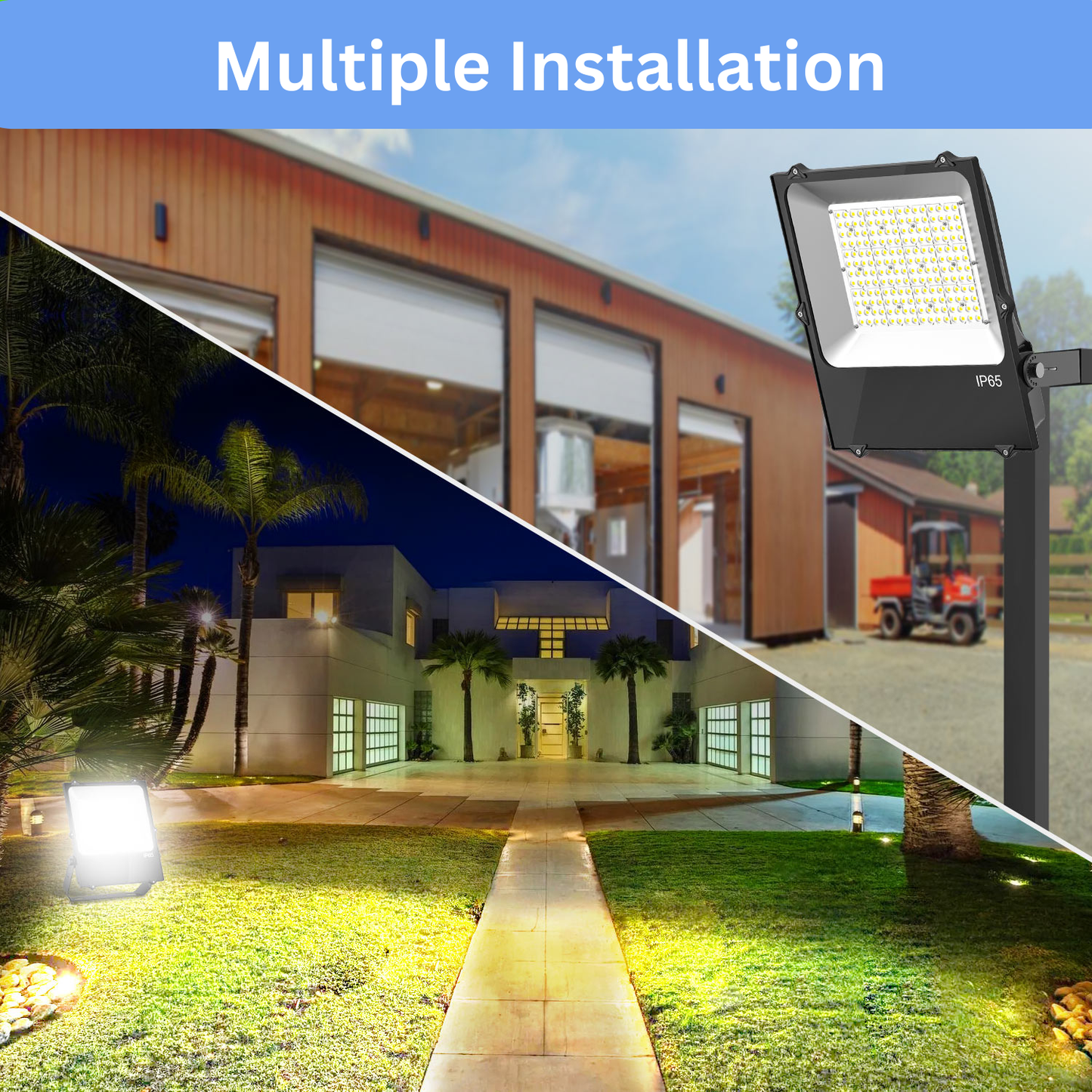 Pro Series 300W LED Flood Light Outdoor IP65 Waterproof 120 Degree Beam Angle 5 Years Warranty