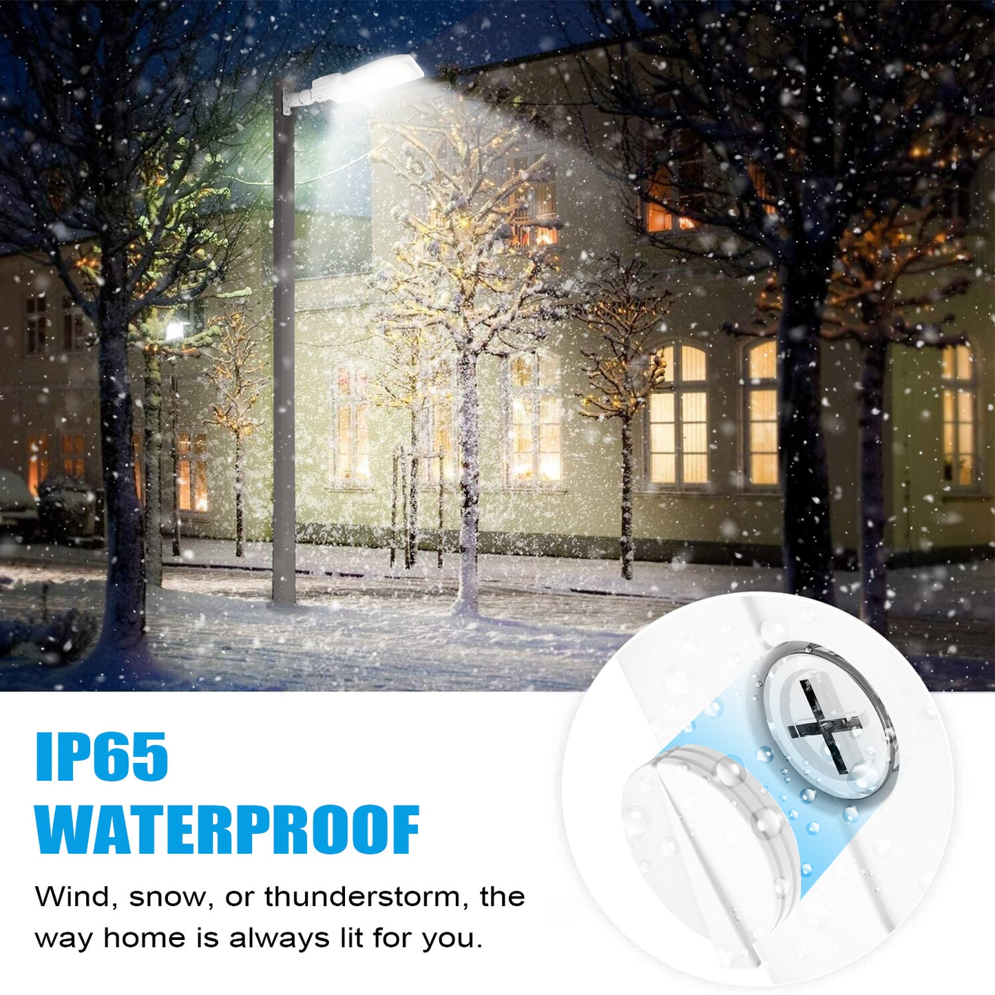 Pro Series A 400W LED Parking Lot Light 56000LM UL DLC 5000K IP65 Outdoor Commercial Street Light