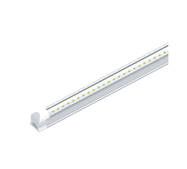 8FT LED Integrated Tube Light V-Shape – 60W – Clear Glass – 120-277V