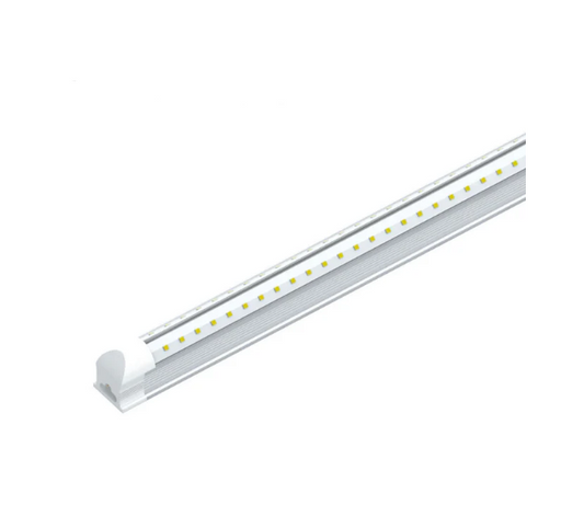 8FT LED Integrated Tube Light V-Shape – 60W – Clear Glass – 120-277V