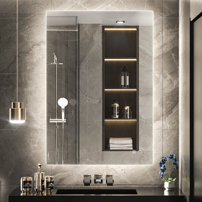 SHL ETL Certificated 3-Color Backlit LED Bathroom Mirror