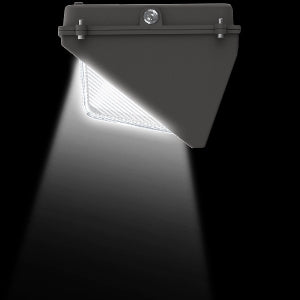 SHL 150W LED Wall Pack Light With Photocell 120-277V 5000K 15600LM IP65 Wallpack Glass Cover