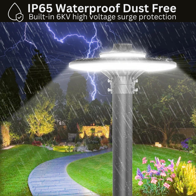 SHL 60W LED Post Top Light with Photocell – 7,800 Lumens | 5000K | IP65 Waterproof