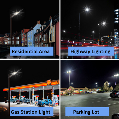 Pro Series 240W LED Parking Lot Lights 33600LM-1000W MH/HID Replacement 5000K IP65 LED Shoebox Pole Lights For Driveway Tennis Court Slip Fitter