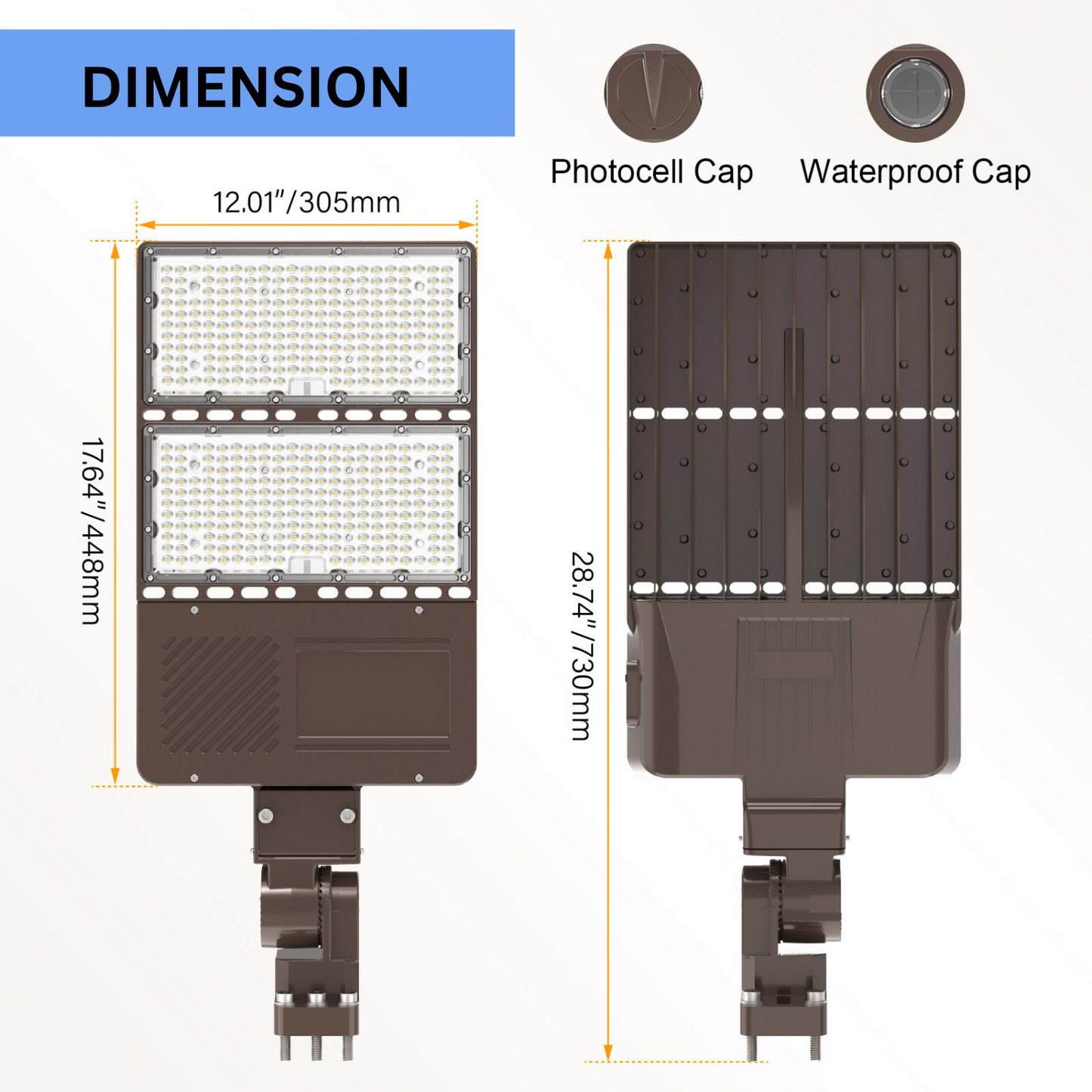 Pro Series 240W LED Parking Lot Lights 33600LM-1000W MH/HID Replacement 5000K IP65 LED Shoebox Pole Lights For Driveway Tennis Court Slip Fitter