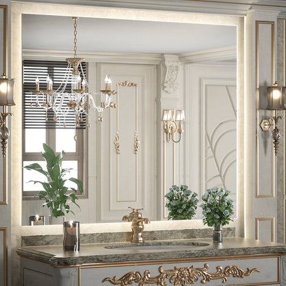 SHL ETL Certificated 3-Color Backlit LED Bathroom Mirror