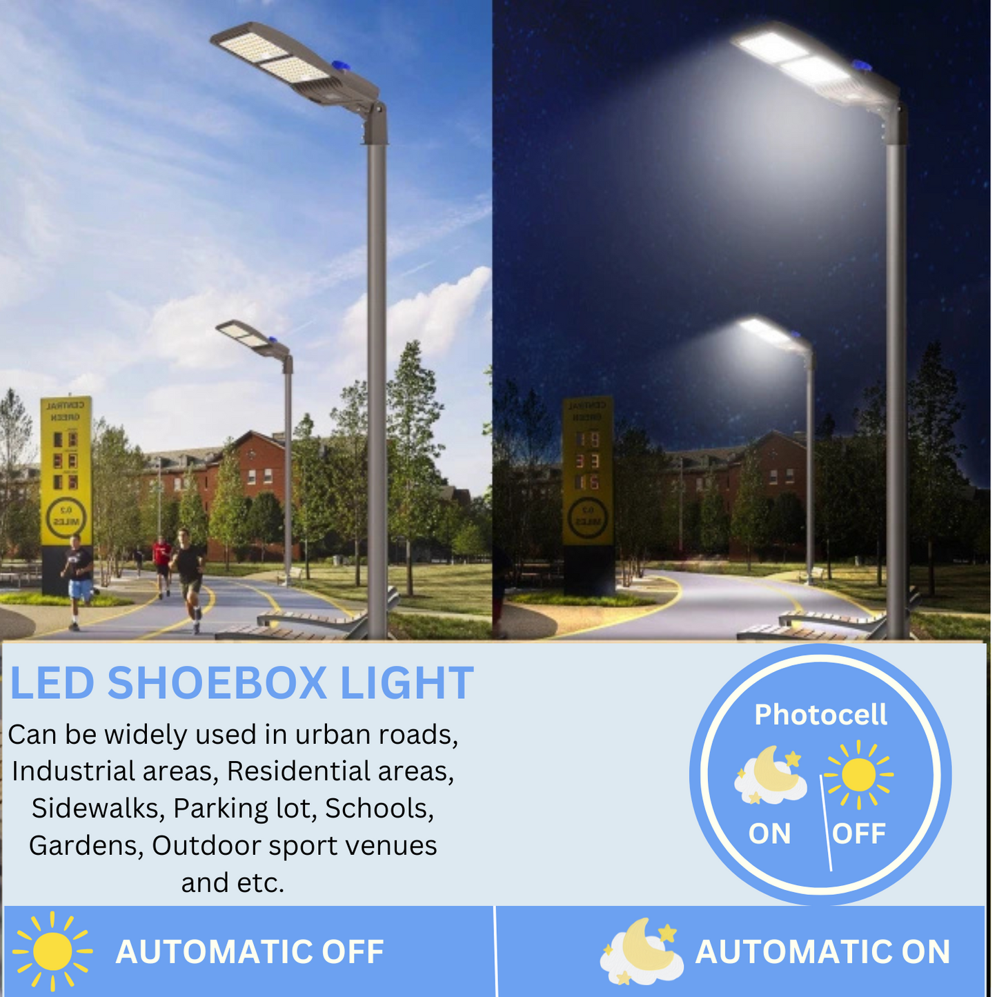 Pro Series Plus 400W LED Parking Lot Light 56000LM UL DLC 5000K IP65 Outdoor Commercial Street Area Lighting