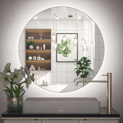 SHL ETL Certificated Backlit Round LED Bathroom Mirror