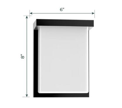 LED Outdoor Wall Sconce – 12W/14W/16W – CCT Selectable (3000K/4000K/5000K) – Oil Rubbed Bronze Finish