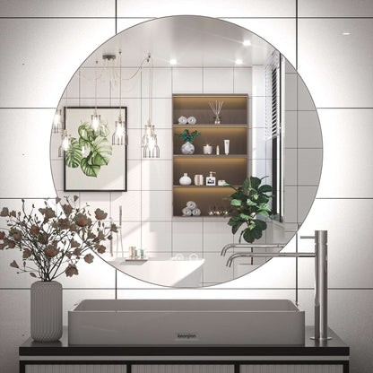 SHL ETL Certificated Backlit Round LED Bathroom Mirror
