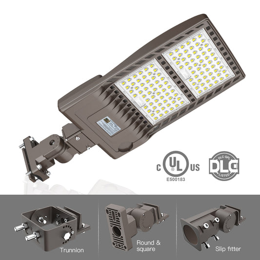 Pro Series Plus 400W LED Parking Lot Light 56000LM UL DLC 5000K IP65 Outdoor Commercial Street Area Lighting