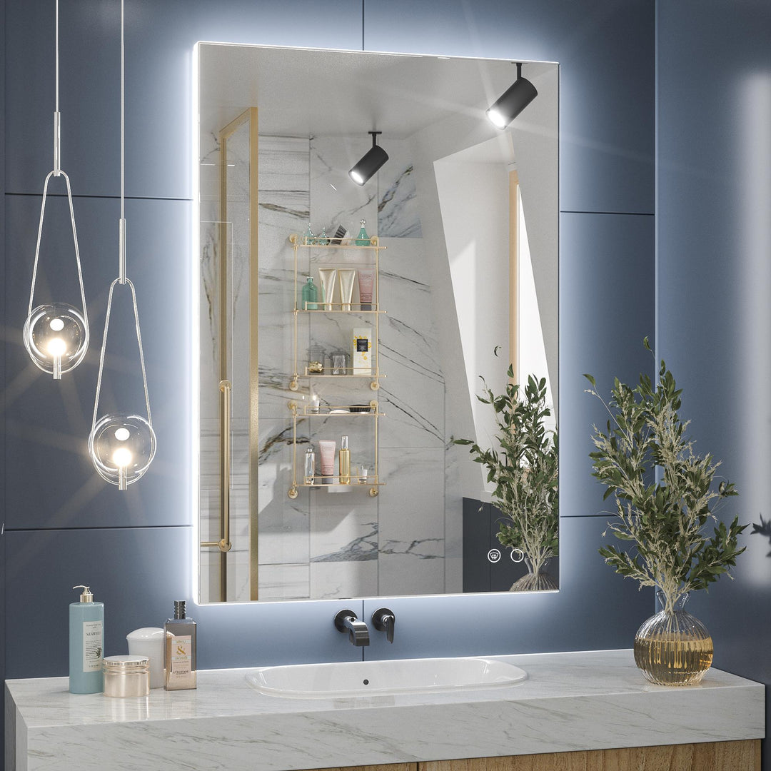 SHL UL Certificated Front and Backlit LED Bathroom Mirror