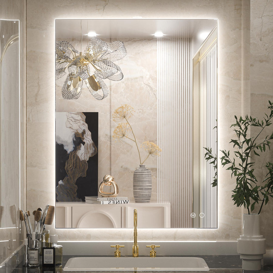 SHL UL Certificated Front and Backlit LED Bathroom Mirror