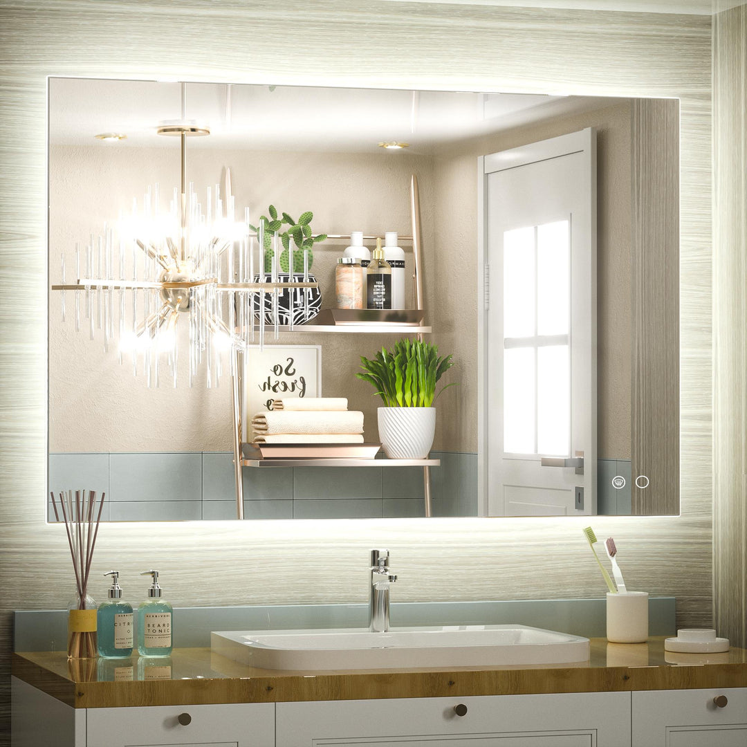 SHL UL Certificated Front and Backlit LED Bathroom Mirror