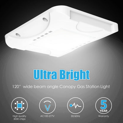 SHL 150W LED Canopy Light UL DLC Certified CCT Wattage Adjustable IP65