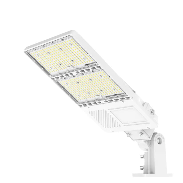 Pro Series A 320W LED Parking Lot Lights 5000K IP65 LED Shoebox Pole Lights For Driveway Tennis Court Slip Fitter