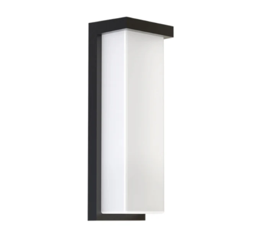 LED Outdoor Wall Sconce – 18W/20W/22W Selectable, 3000K/4000K/5000K CCT Tunable – Black Finish – Weatherproof Exterior Light with 3-Year Warranty
