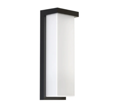 LED Outdoor Wall Sconce – 18W/20W/22W Selectable, 3000K/4000K/5000K CCT Tunable – Black Finish – Weatherproof Exterior Light with 3-Year Warranty